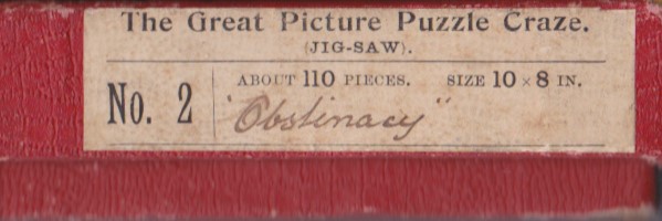 Obstinacy side label