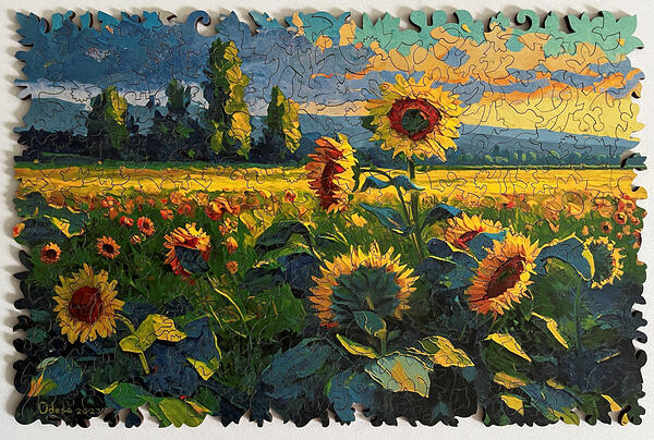200pc Sunflower Field by Ihor Reshetnikov