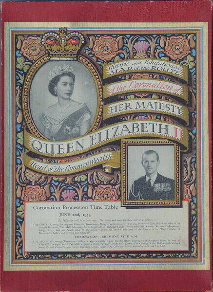 ROUTE MAP OF THE CORONATION OF H.M. QUEEN ELIZABETH II-60pce (Box 1).JPG