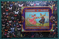 Box & Reverse, 500pc Dance of the Golden Fields 2-Sided Butterfly Cut