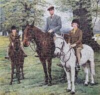 H.M. The King and T.R.H. Princesses Elizabeth and Margaret Rose (225 piece)