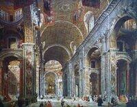 Interior of St. Peter's Rome.JPG
