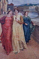 Dante & Beatrice in Florence (Detail 2).JPG